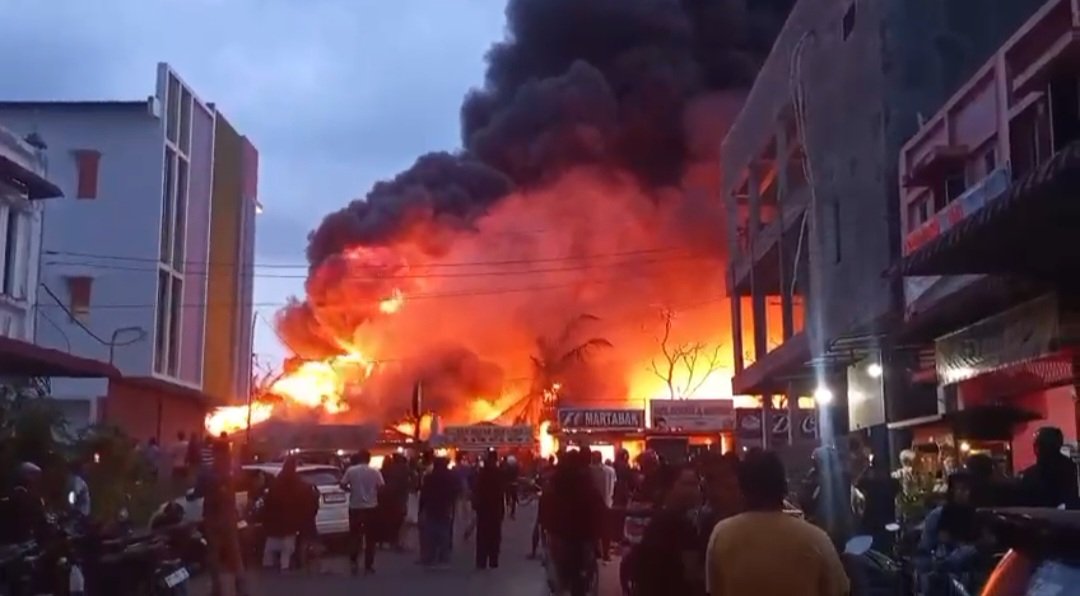 Kawasan Kuliner Umkm Hangus Terbakar